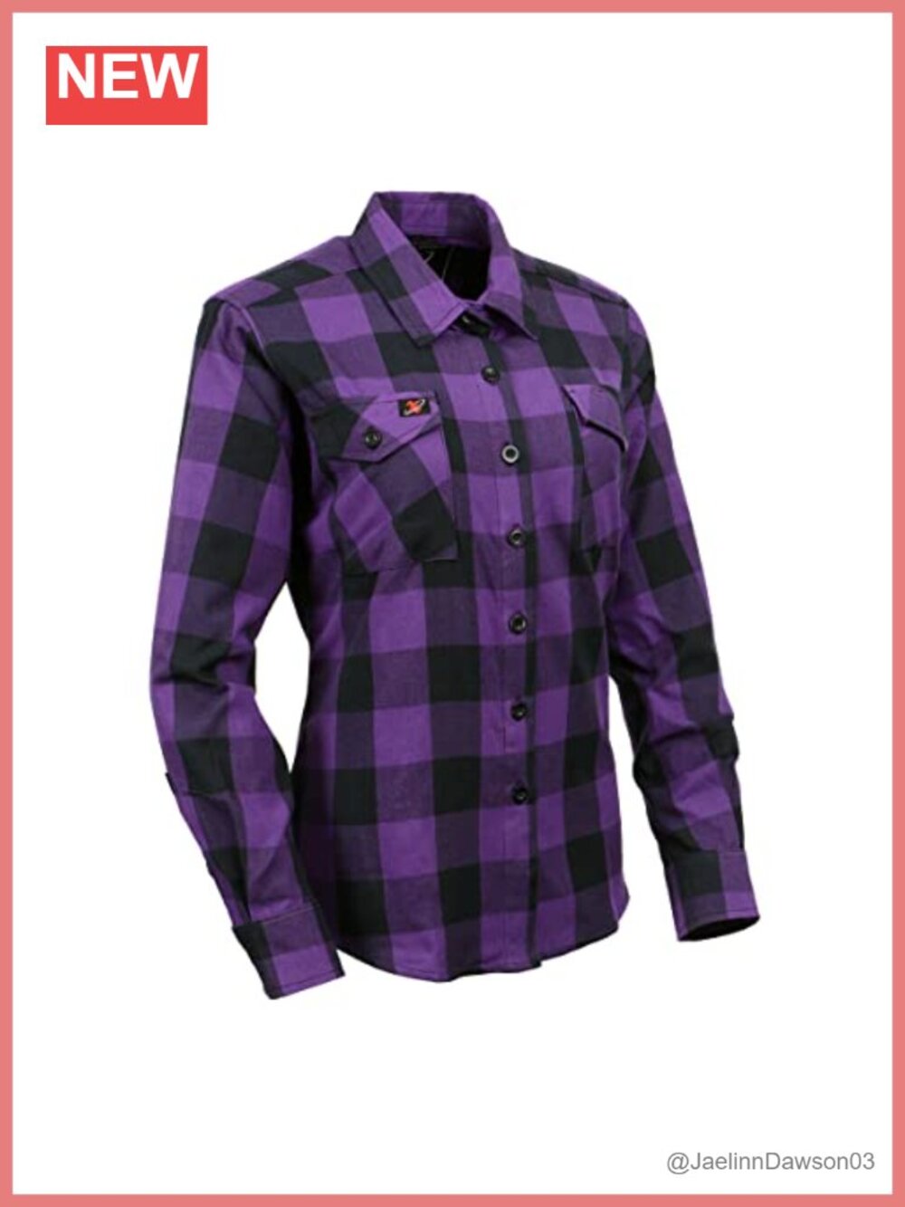 Milwaukee Leather Women's Long Sleeve Flannel Button Down Shirt